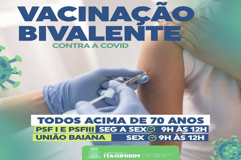 ITAGIMIRIM | Prefeitura inicia vacinção com vacinas “BIVALENTE” nesta sexta 03/03