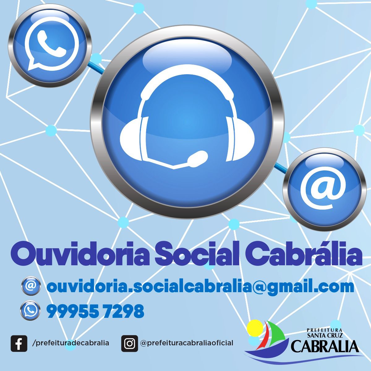 Pensando em melhor atender a população de Santa Cruz Cabrália, a Prefeitura está implantando a primeira Ouvidoria Social!