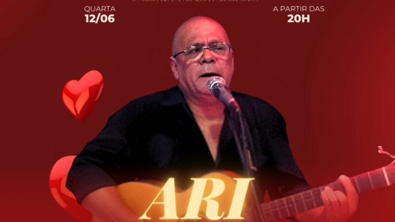 Dia dos namorados tem show do cantor Ari no bar Quintal de Casa