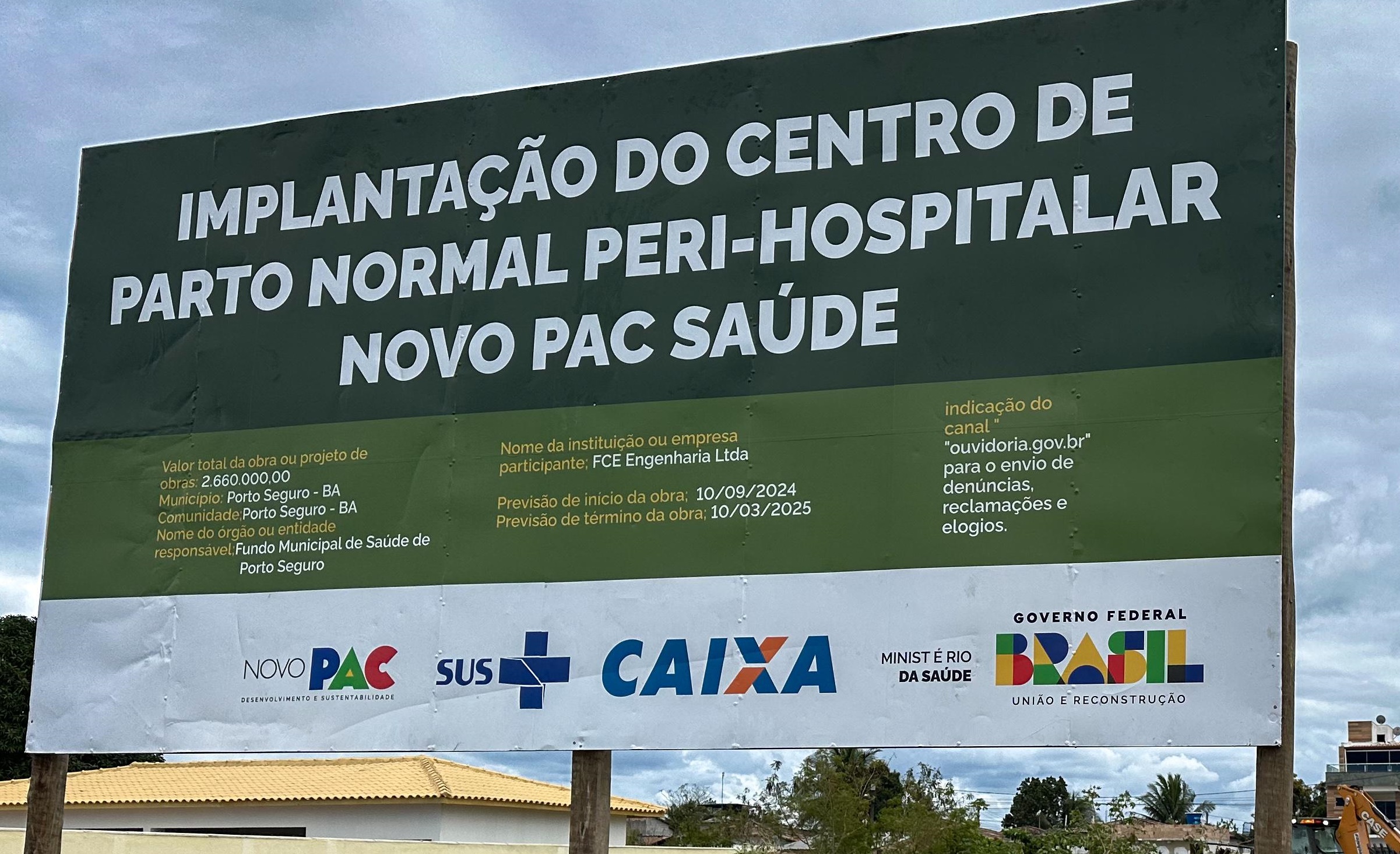 Lançada a Ordem de Serviço para o Centro de Parto Normal em Porto Seguro